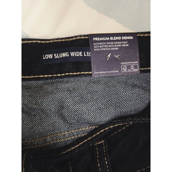 Scoop Women’s Relaxed Low Slung Jeans Size 14 NWT - Dark Wash - Picture 8 of 8